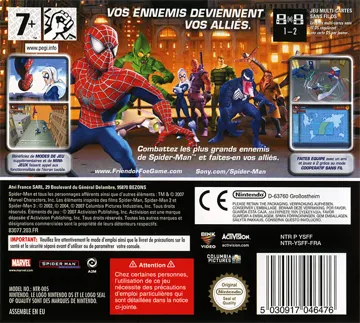 Spider-Man - Friend or Foe (Europe) box cover back